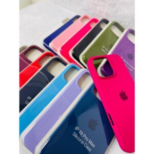 CAPA CAPINHA CASE PARA IPHONE 16 PRO MAX A SILICONE INTERIOR AVELUDADA COM CÂMERA ABERTA