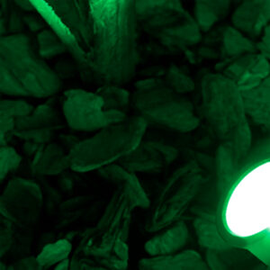 Kit 5 Luminária 7w Espeto Jardim Lâmpada Led Luz Verde