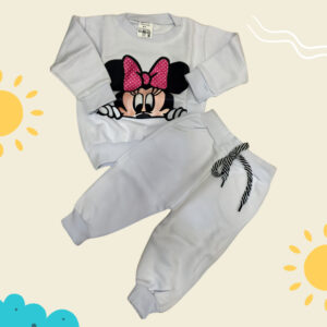 Conjunto de Moleton Flanelado Menina Bebê Infantil Premium