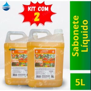 kit Sabonete Líquido Perolizado Pitanga TOPMAR – 5 litros