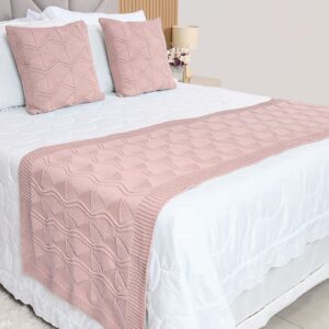 Peseira Manta Tricot Cama Casal Queen Relevo – SOMENTE A PESEIRA
