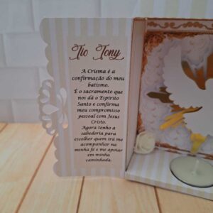 Oratório Convite Madrinha de Crisma Espirito Santo