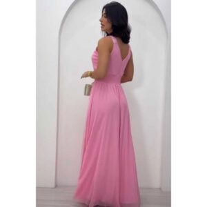 Macacão Renda Feminino com Alças Largas e Decote V Elegante Moderno Coleção 2025 para Festa