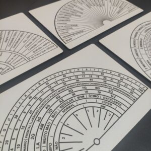 Biometros/Relógios Radiestésico em MDF branco