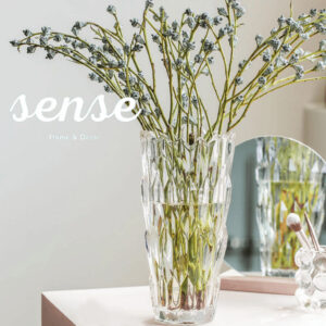 Vaso de Vidro de Cristal, Vaso Decorativo Moderno, Vasos de Cristal Transparente Para Decoração