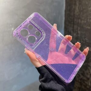 Capa De Celular Space Glitter/Anti impacto Motorola E14 G04 G04S G05 G14 G15 G24 G54 G64 G75 G84 G85-5G