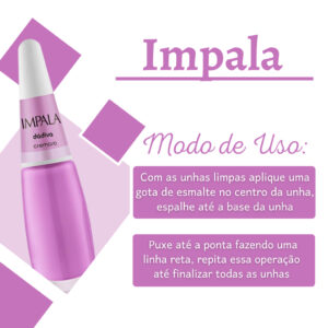 Kit de Esmaltes Impala Tons Pastéis Clássicos Madrinhas Cores Claras Suaves