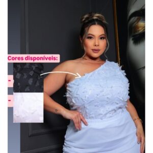 croppeed tule nula manga ou corset borboleta plus size