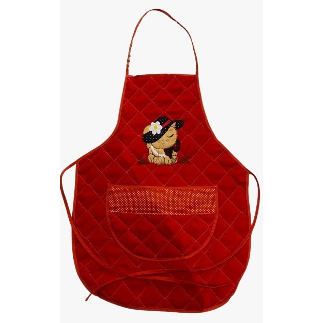 Avental com Bolso Frontal Impermeavel Bordado - MaYu Pires