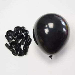 Kit Do São Paulo 150 Balões Branco , Vermelho E Preto Polegadas Balão Bexiga Liso Buffet Para Festas e Aniversário