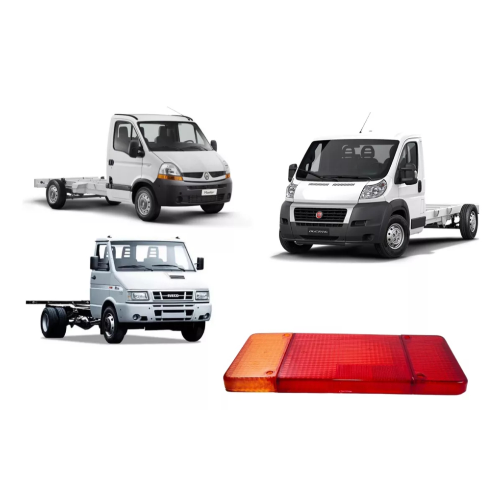 Lente Lanterna Traseira Fiat Ducato Chassi 2018 Até 2025