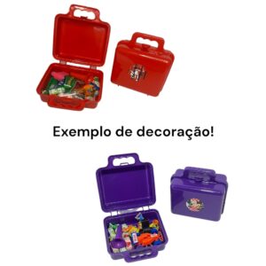 15  Maletinha Plástico, Lembrancinha Aniversário Festa Maleta!
