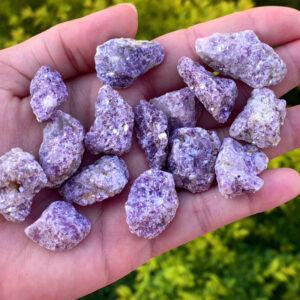 100g de Lepidolita Roxa Pedra Cristal Natural Verdadeiro