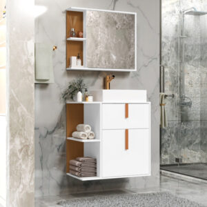 Kit Banheiro Tênue Gabinete com Cuba e Espelho – Cores – MJM Casa dos Móveis