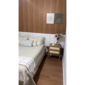 Kit 10 Cabeceiras de Cama Box Estofado Placa Retangular Adesiva KING – 45x20cm