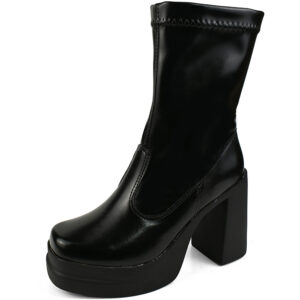 Bota Feminina Meia Pata Plataforma Salto Alto 10 CM Lançamento 3630 KALLYS