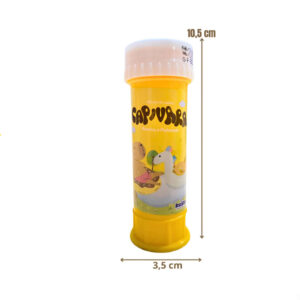 Bolha de Sabao Capivara CX Com 12 Unidades Lembrancinha/Aniversário/temático 60ML C/JOGO
