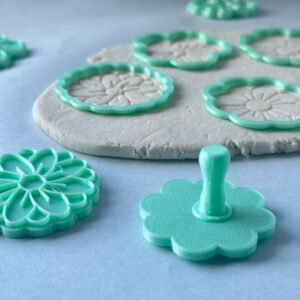 KIT 5 Cortador marcador de biscoito/bolacha flores florzinha/ Aprox 5,5cm