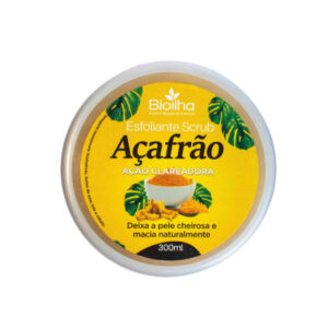 Esfoliante Corpo Açafrão Bioilha | Scrub Corporal | Ajuda Foliculite e Pelos Encravados | Pele Macia