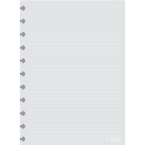 Refil Caderno de Discos 90g 100 Folhas Pauta Branca Grande 11 Furos Smart Sheet