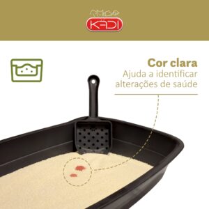 Areia Higiênica Biodegradável Para Gatos Grãos Mistos 4kg