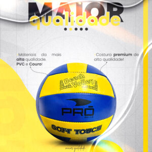 Bola De Volei Para Quadra Praia Tamanho 5 Padrão Soft Touch