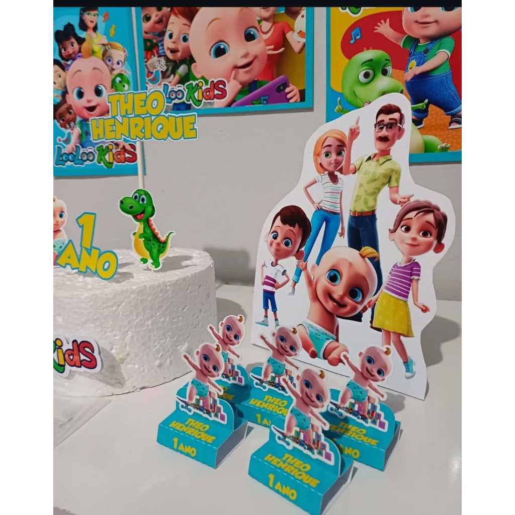 kit festa decoração só um bolinho mesversario Looloo Kids / Loo Loo Kids