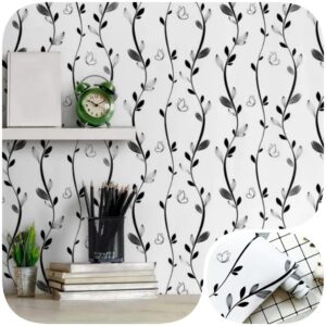 Papel De Parede Adesivo Floral Autocolante Lavável 45 Cm x 5 Metros