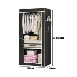 Guarda Roupa Desmontável e Dobrável Multiuso Organizador Móvel Prático Rack Arara Guarda Roupa