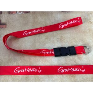 Chaveiro Fé com mosquetão + Cordão Gratidão