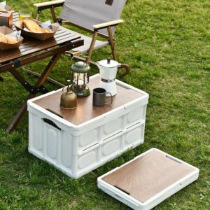 Caixa De Armazenamento Dobrável E Portátil Com Alça Para Acampamento Multiuso