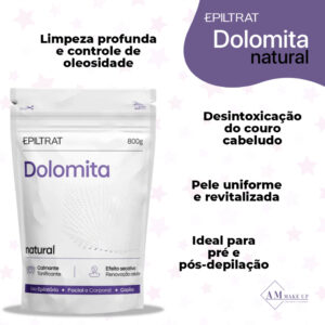 Dolomita 200g 800g ou Kit com Óleo Rosa Mosqueta | Argila Natural Clareadora Hidratante Máscara Facial Corporal Calmante