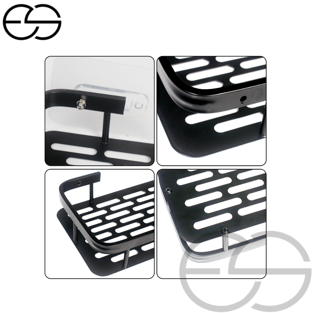 KIT 2 Suporte De Shampoo Organizador Alta Qualidade Banheiro Alumínio Porta Sabonete Escorredor Box