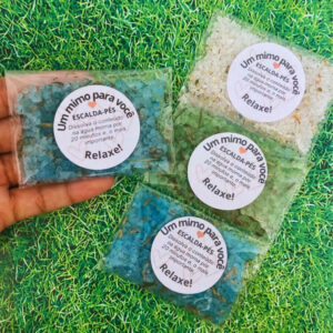 50 | 100 | 150 | 200  Escalda-pés – SPA de pés – Mimo Clientes – Lembrancinha para clientes (envio instantâneo)