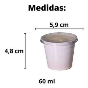 POTE POTINHO 60ML PARA MOLHOS CALDAS DE DELIVERY GALVANOTEK
