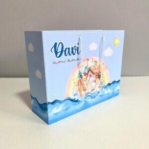 Sacolinha Personalizada Arca de Noé – Pegue e Monte – Lembrancinha