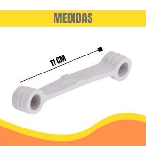 Kit 8 Tirantes Para Maquina De Lavar Brastemp Consul Brancos 7 a 12 Kg 11cm