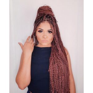 Cabelo Micro Zizi Pacotão 320g Miojinho Trancinha Kanecalon Cor T2/118 Mrsala