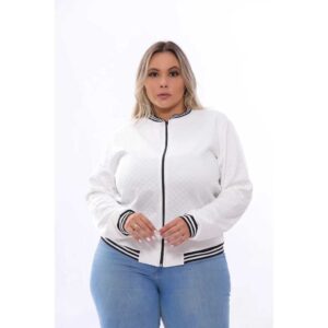 Jaqueta Bomber Plus Size Casaco Blusa Feminina Com Ziper Inverno Super Oferta.