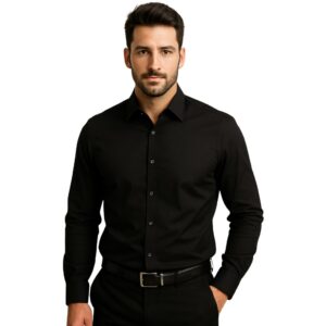 Camisa Social Masculina Manga Longa Algodão Luxo