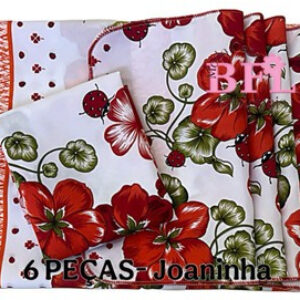 Jogo Americano 6 peças Estampado- Kit De Cozinha 6 Peças- Casa Decoração.