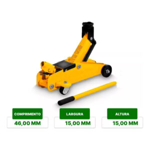 Macaco Hidráulico Jacare Portat 2t Ferramenta P/estepe Carro