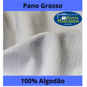Pano de Prato Santa Margarida Pé de Galinha Liso Grande Grosso Branco Kit 5 Unidades Oferta