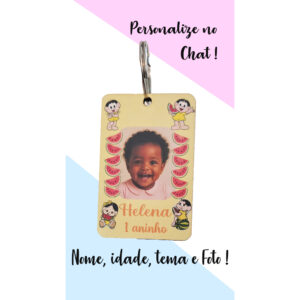20 Chaveirinhos de aniversário infantil personalizado com foto