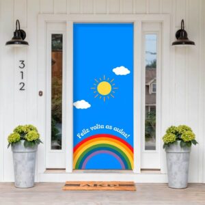 Capa Para Porta Painel de Mesa 50×50 Volta Ás Aulas