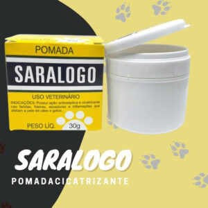 Kit Pomada Cicatrizante Saralogo  + Aerossol Sarnicida Matacura para Cães e Gatos 100 ml