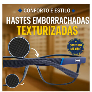 Armação De Óculos Masculino Quadrado Grosso resistente modelo Esportivo