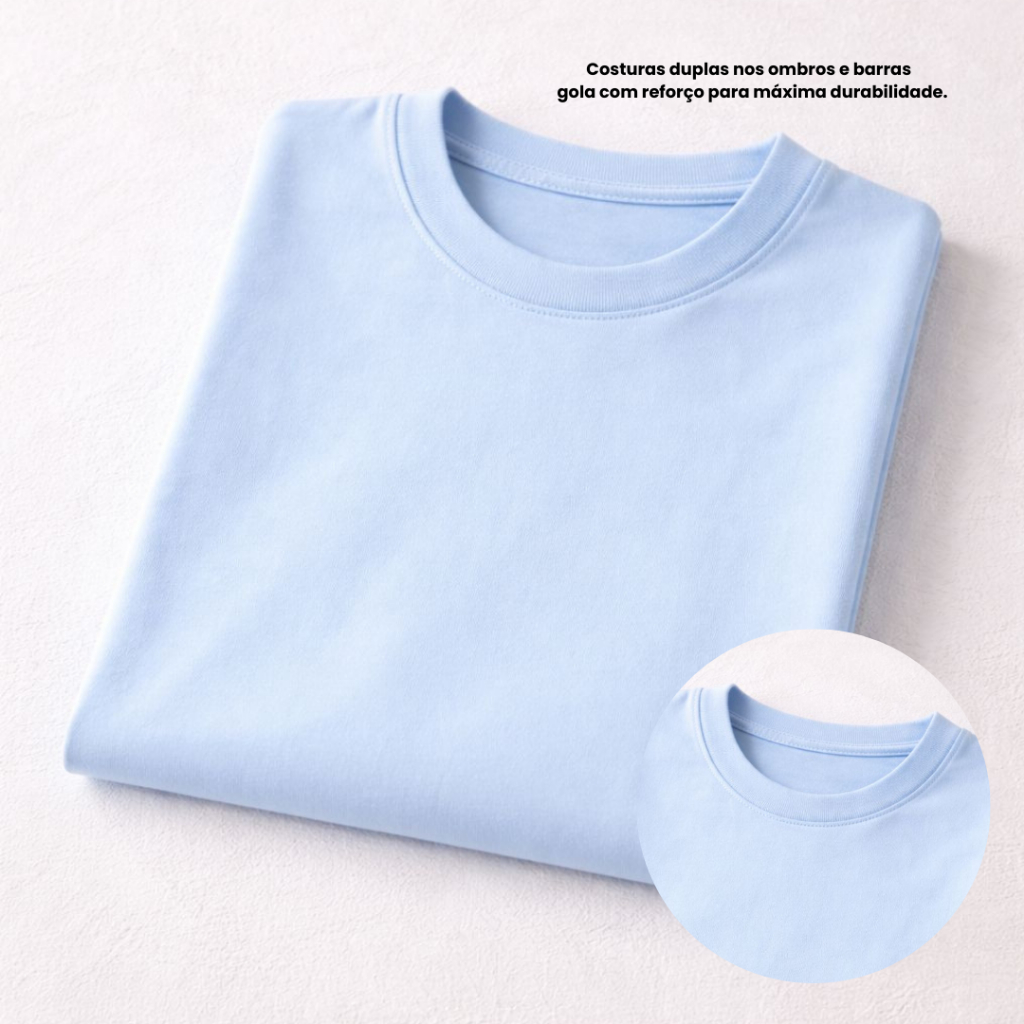 Camiseta Yeshua Estampa Leão com Coroa Algodão Premium Estilo Gospel Tumbler