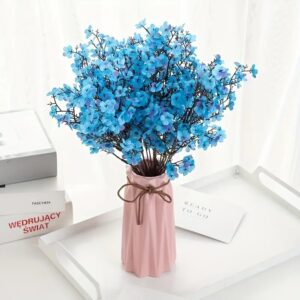 Buque De Flor Artificial Cerejeira Mosquitinho Para Decoração Montagem de Arranjos – A-500 Azul