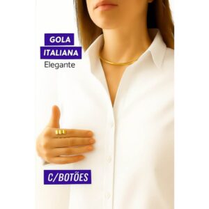 Blusa Social Feminina Manga Comprida Lisa – Versátil Para Trabalho e Casual